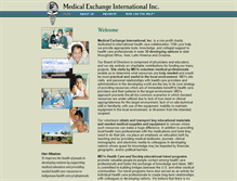 Tablet Screenshot of medicalexchangeintl.org